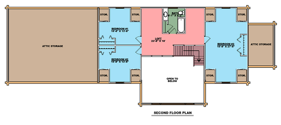 Whispering Pines Second Floor Plan